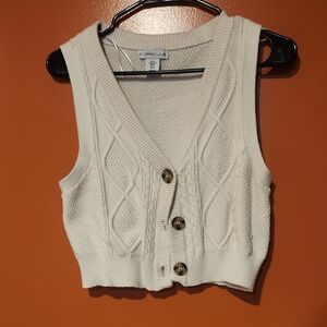 Sincerely Jules Cream Knit Sweater Label Detail